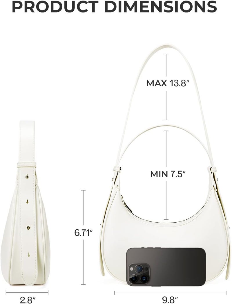 CHOLISS Shoulder Bag for Women RFID Vegan Leather Crescent Hobo Bag Clutch Underarm Purse Top-Handle Travel Handbags - Image 5